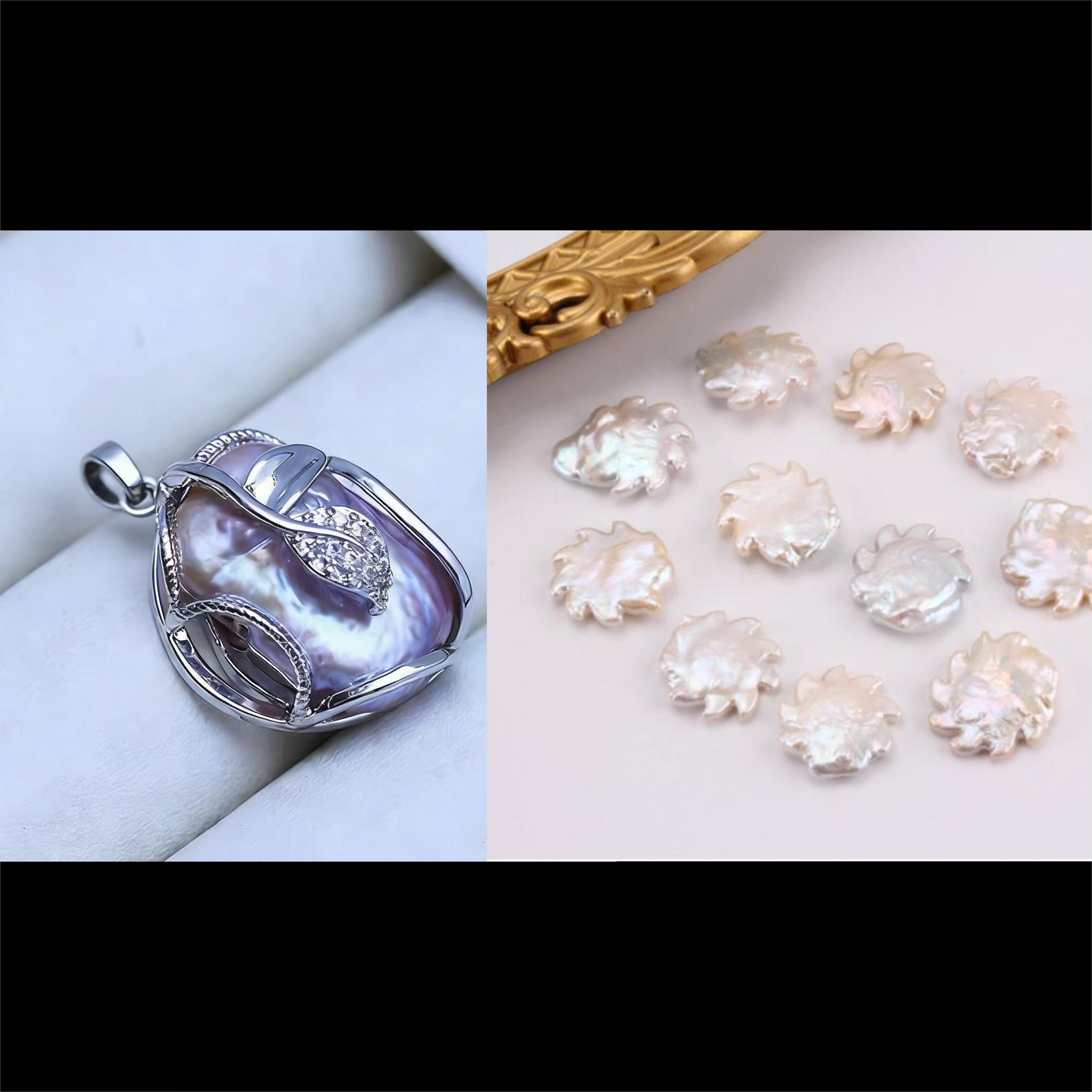 Pearl pendant+[live opening] Min 1 Sunflower fresh water pearls as gift