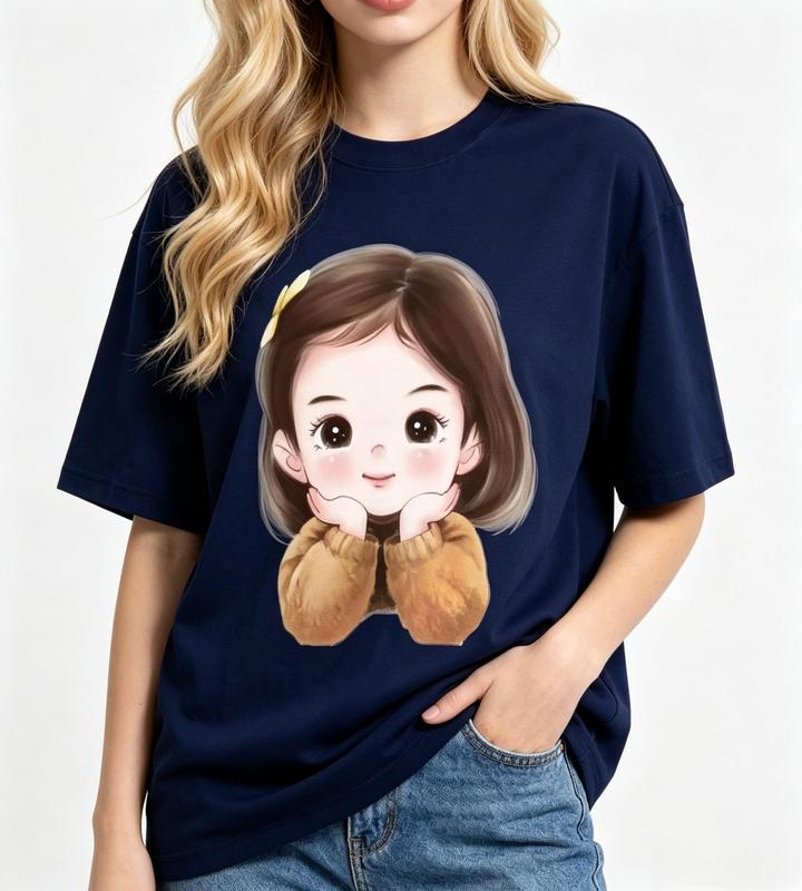 Women's T-Shirt Short Sleeve Top Trendy Y2K Aesthetic Streetwear Summer Outfit