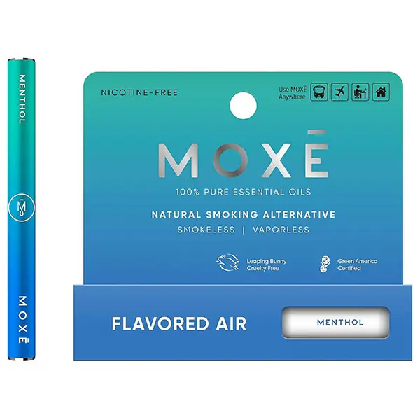 MOXE Natural Menthol Smokeless Inhaler, Non-Electric Craving Relief, 1 PK | Long-Lasting Aromatherapy Flavored Air Oral Fixation Support, On-the-Go Craving Relief, Cooling Sensation, No Batteries