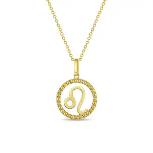 14k Gold Zodiac Coin Kids / Children's / Girls Pendant/Necklace