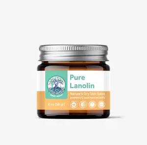 100% Pure Lanolin Skin Moisturizer in GLASS JAR