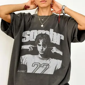 Sombr Tour Music Vintage Shirt Sombr Conncert Music Graphic Tee Unisex 2025 Tee