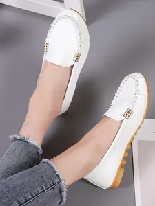 Women's Denim Flat Shoes, Comfortable Walking Shoes, Casual Style, Durable Design, Perfect for Daily Wear & Outdoor Activities