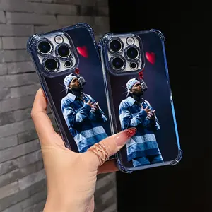 C-Chris B-Brown American Rapper Phone Case Compatible with For iPhone 17 Air 16,15,14,13,12,11,Pro,MAX - Shockproof Transparent Soft Back Cover, ,  Anime Style, Durable Material, Uv Printed, Tech Enthusiasts, Music Lovers