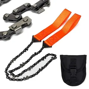 Portable Survival Chain Saw, Foldable Hand Saw, Survival Tool for Outdoor Camping, Equipment(Sheet)