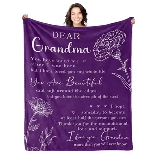 Grandma Gifts Blanket 50" X 60", Gifts For Grandma, Grandma Birthday Gifts, Great Grandma Gifts, Birthday Gifts For Grandma, Gigi Gifts For Grandma, Nana Gifts, Grandmother Gifts Throw