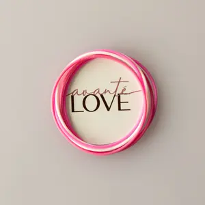 Breast Cancer Awareness: Silicone Jelly Bracelets-Stack of 6