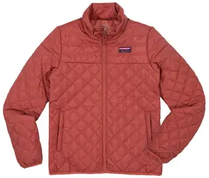 Simply Southern Brick Warm Full Zip Puff Jacket