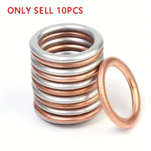 Drain gasket for the car engine oil pan, drain bolt gasket, oil drain plug gasket, replaceable parts, suitable for Volkswagen and for Audi models.