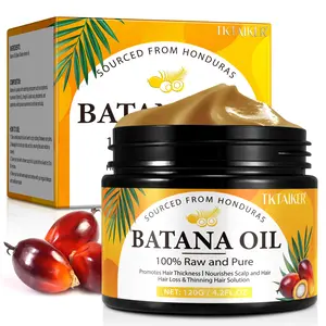 1 Count, 120g, TKTALKER Batana Oil Hair Mask, Enriched With Multiple Vitamins & Fatty Acids, Deeply Repairs Damaged Hair, Nourishes Hair & Scalp, Strengthens From Roots To Tips, Thicker Fuller Hair