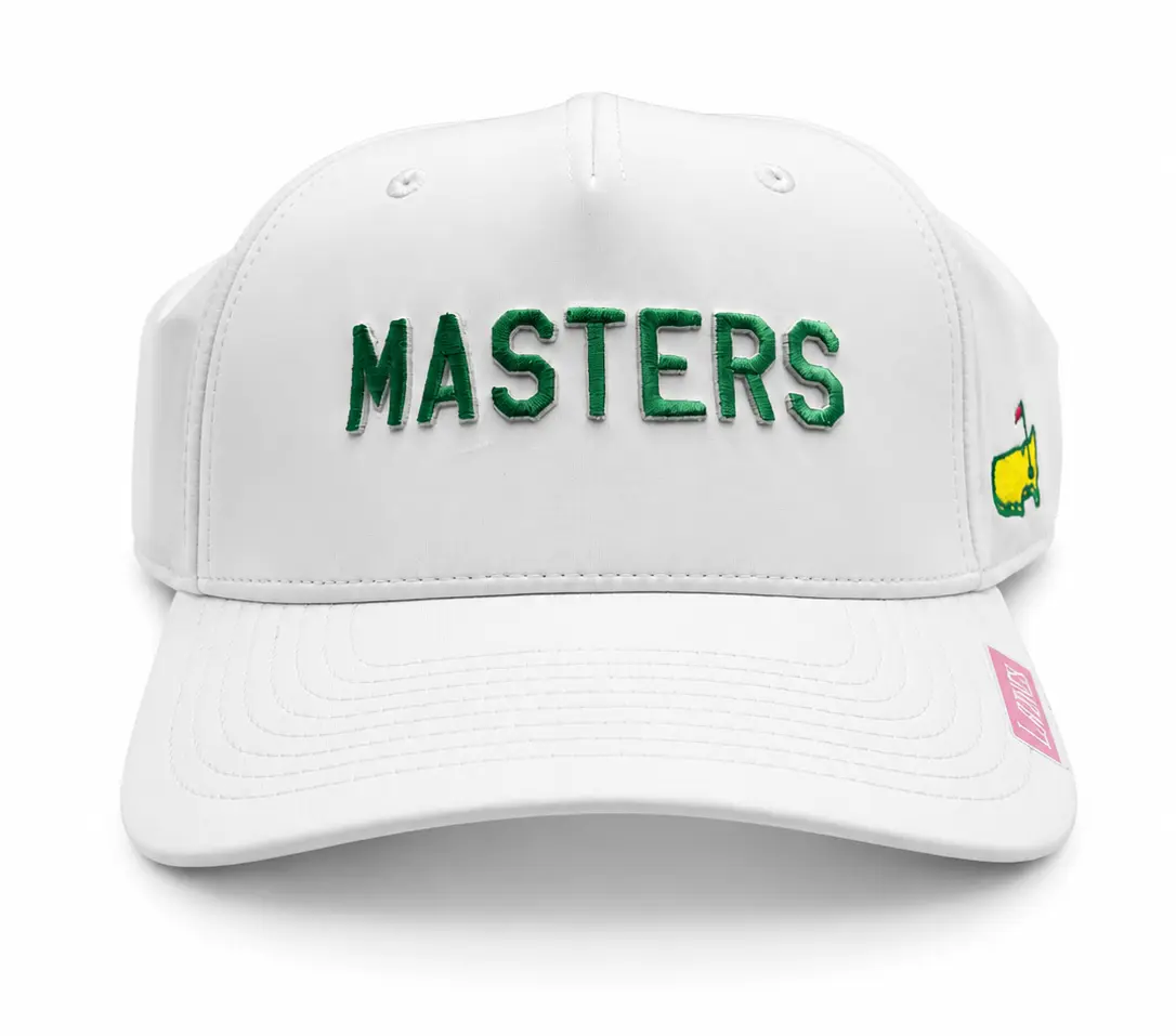 Women's White Snapback Golf Hat - American Needle 2026 Masters Tournament Officially Licensed, Female Fit, Embroidered Masters Logo, Original Tags Attached, Brand New