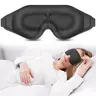 3D Deep Contoured Sleep Eyemask - Hypoallergenic Memory Foam, Light Blocking, Snug Nose Bridge, Adjustable Strap, No Pressure, Breathable Eye Cover, Sleep Aid Product for Light Sleepers, Night Routine