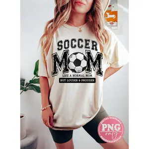 Soccer Mom Shirt, Distressed, Soccer mama, Loud and Proud Soccer Mom