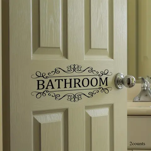 Inspirational Wall Sticker, 2 Counts Removable Self-adhesive, Decorative Switch Stickers for Bathroom, Living Room, Porch, and Home Decor, Sticker Decorations, Decoration Items, Door Decorations, PVC Decoration Stickers