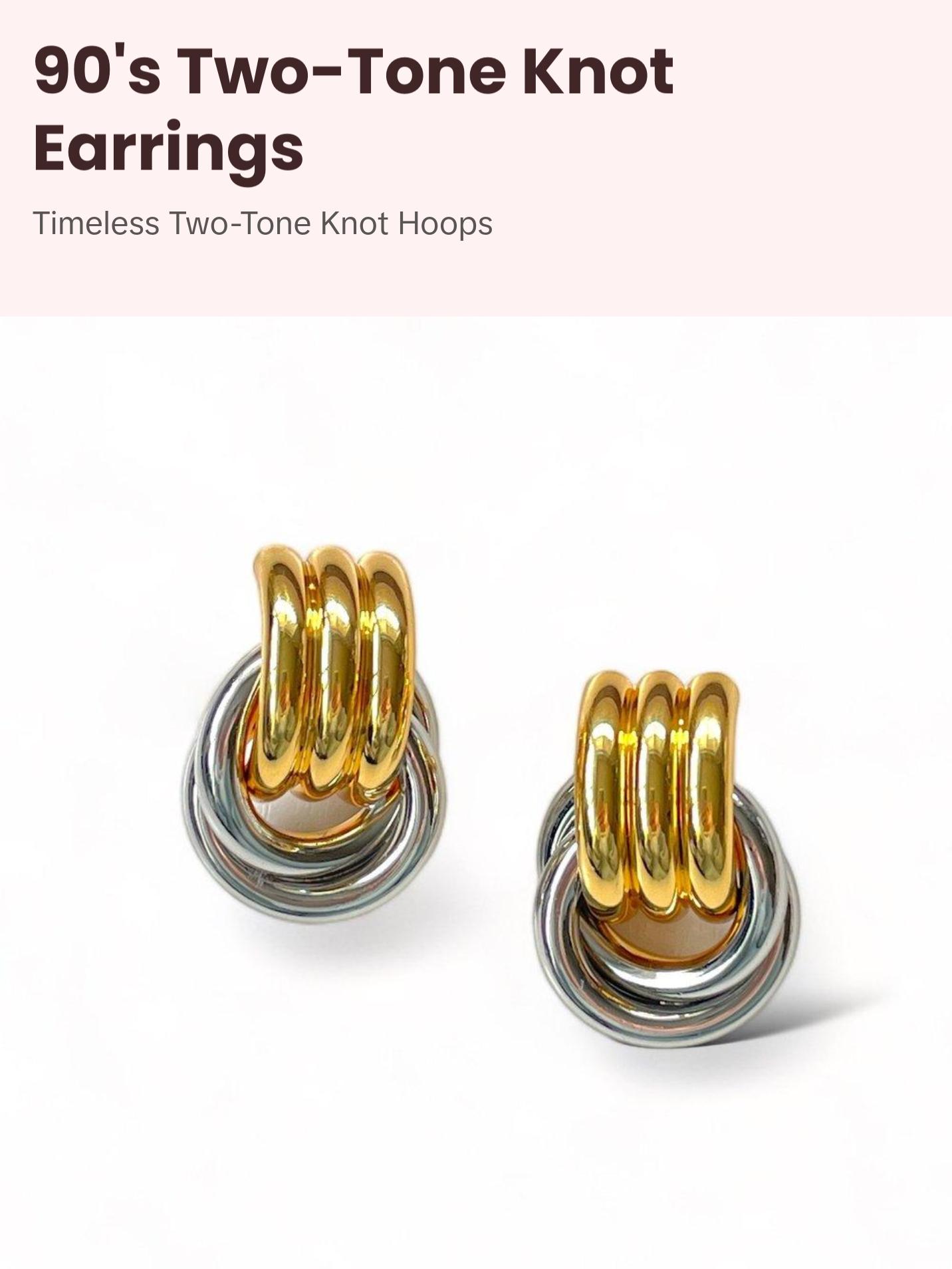 90's Knot Earrings gifts gf