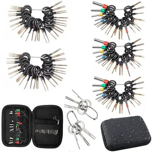 100Pcs  Ejector Wire Kit Extractor Auto Terminal Removal Connector Puller Tool