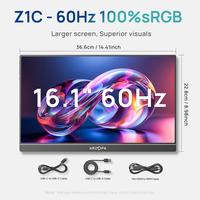 [100%sRGB] Built-in Kickstand & No Cover-16.1"