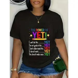 Growth Mindset Teacher Kindness Power Of Yet Inspirational T-Shirt 100% Cotton TShirt