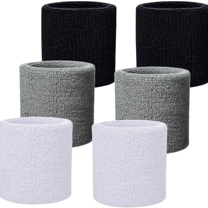 Wristbands Sweatbands for Men & Women, Breathable Tennis Wrist Bands Absorbent Sweat Band Multiuse Wristband for Basketball, Running, Gym, Working Out