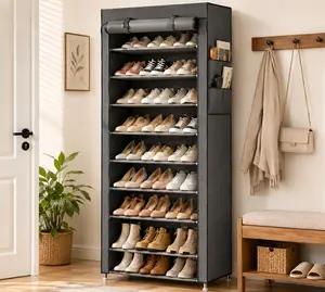 6/10-Tier Shoe Rack Organizer, Freestanding Shoe Storage Shelf for Entryway, Closet, Bedroom and Small Spaces