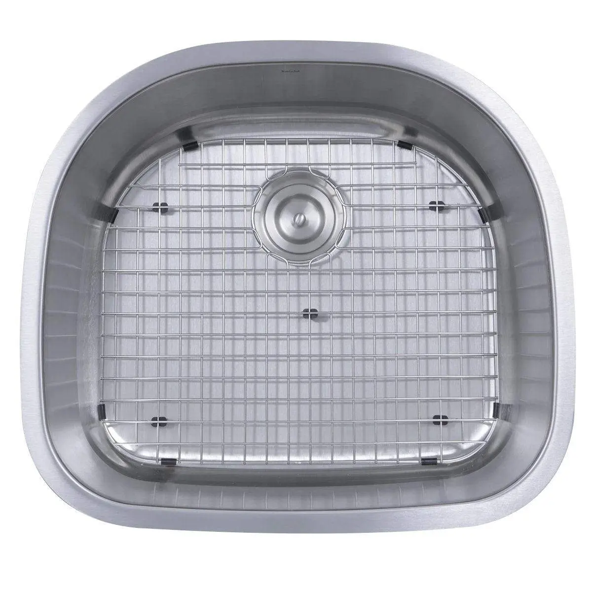 Nantucket Sconset 23" D-Bowl Undermount Stainless Steel Kitchen Sink, 16 Gauge - NS03i-16