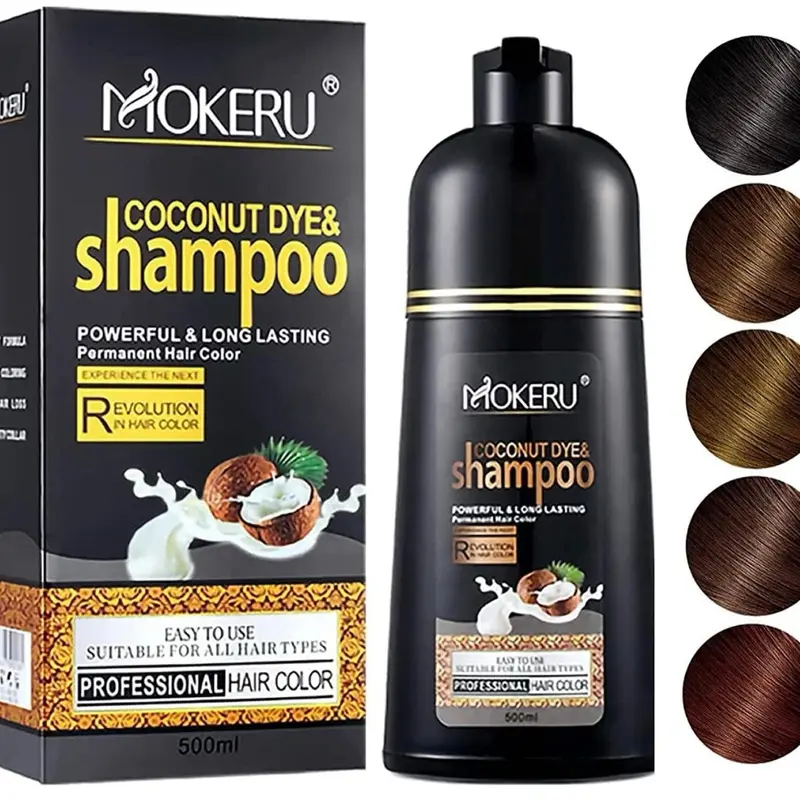 Maani Essence 500ml Coconut Hair Shampoo - Haircare Product for Temporary, No Bleach, At-Home Dyeing Hair Color with Instant Results