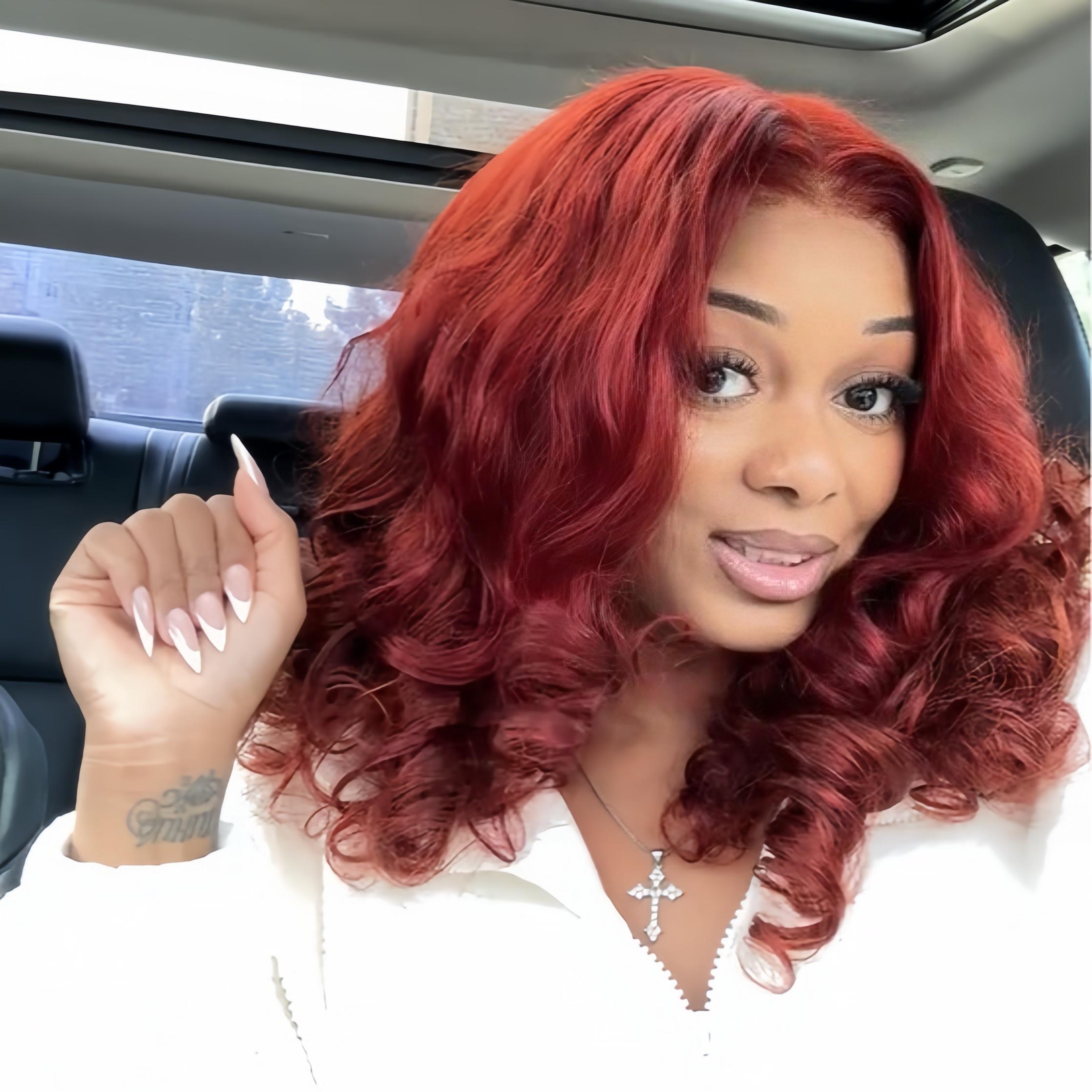 [Free Upgraded 7x6 Side Part] Menglle Hair Honey Blonde Wig 7X6 Glueless Wigs Human Hair Reay To Wear Bouncy Wave Side Part Wig 200% Density Natural Color/Brown Color/Honey Blonde#Summervibes#TikTokShopStockUp
