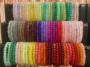 Glass Bead Bracelets - Colorful Collection of Beaded Wrist Accessories in Various Shades