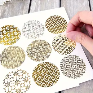 90pcs Round Foil Metallic Stickers, Envelope Seals & Gift Wrapping Labels, Perfect for Weddings & Celebrations