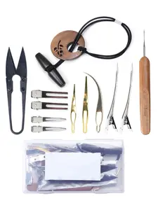 Interlocking Tool for Locs & Sisterlocks - Retighten Tool & Bent-Hook Shape Loc Needle for Maintaining Dreadlocks & Hair Extensions