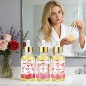 IKZEE Women's Intimate Care Essential Oil Set (Strawberry/Peach/Rose) 60ml - Fast Absorbing, Fresh Fruity Scent, Odor Reducing, pH Balancing, Moisturizing Lubricating, for Back Massage & Skin Care, Feminine Hygiene Product