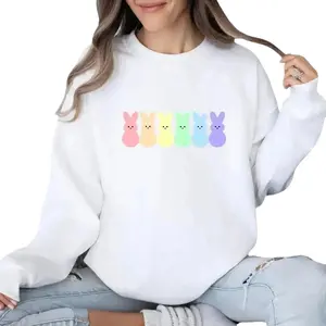 Colorful Pastel Peeps Easter Sweatshirt or Baby Tee