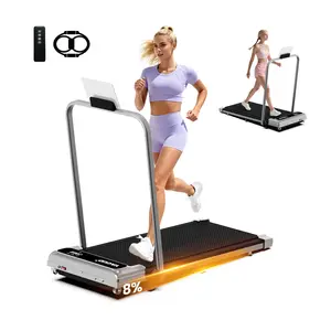 YAGUD Home Gym Treadmill with Low-Noise Motor Dual Shock Absorption Adjustable Incline 265LBS Capacity Wheels Remote & FREE Resistance Bands 45x22x40 inch