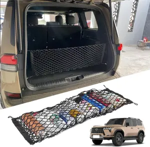 Rear Trunk Envelope Mesh Cargo Net Suitable for 2024 2025 2026 Lexus GX550 GX 550h J250 Baby Land Cruiser Overtrail Rear Trunk Mesh Cargo Storage Net Bag Modification The GX Accessories