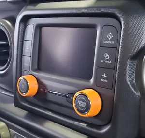 For Uconnect 5.0 RA2 / VP2 - Knob Press-Fit Covers | 2-Knob Set Choose Your Color! Precision Fit For a Snug Fit That Stays In Place With No Tape or Adhesive. Made with High Quality Materials That Won't Warp or Fade! Made In The USA