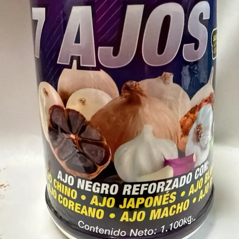 Siete ajos…suplemento alimenticio natural.