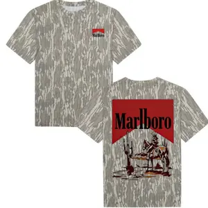 Vintage Two Side Cowboy T-shirt, Marlboro Shirt, Cowboy Camo Tee S-5XL