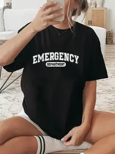 100% Cotton Retro Emergency Department Mens Women Er Nurse Week T-Shirt graphic shirt women