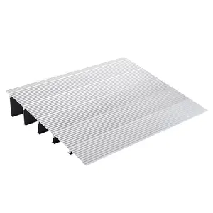 VEVOR Door Threshold Ramp,  5" Rise, 800 lbs Load Capacity, Door Ramp for Wheelchairs, Aluminum Threshold Ramp for Doorways, Adjustable Modular Threshold Ramp for Wheelchairs, Scooters, Power Chairs