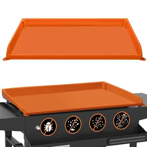 Griddle Cover Mat for Blackstone, Full-Edge Heavy Duty Silicone Blackstone Griddle Mat 17/22/28/36 Inch, grill man gift