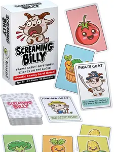Screaming Billy Family Card Game for Kids and Adults | Screaming Goat Twist and Crop-Stealing Chaos | Quick & Easy to Learn for Game Night | 2-4 Players | Ages 7+ | 10-20 Minute Rounds