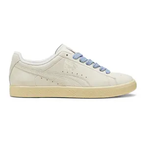 PUMA Mens Clyde Nostalgia Lace Up Sneakers Shoes Casual - Off White