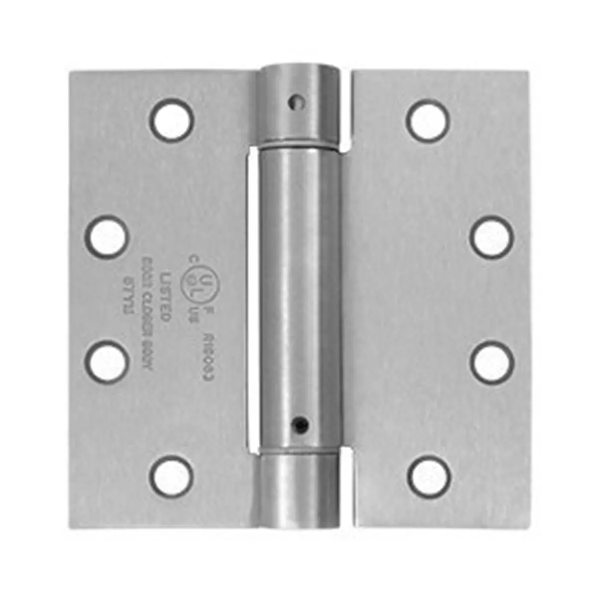 212 MAIN Adjustable Heavy Duty Self-Closing Deltana Spring Hinge - 4.5 x 4.5 in. - Brushed Stainless Steel Finish