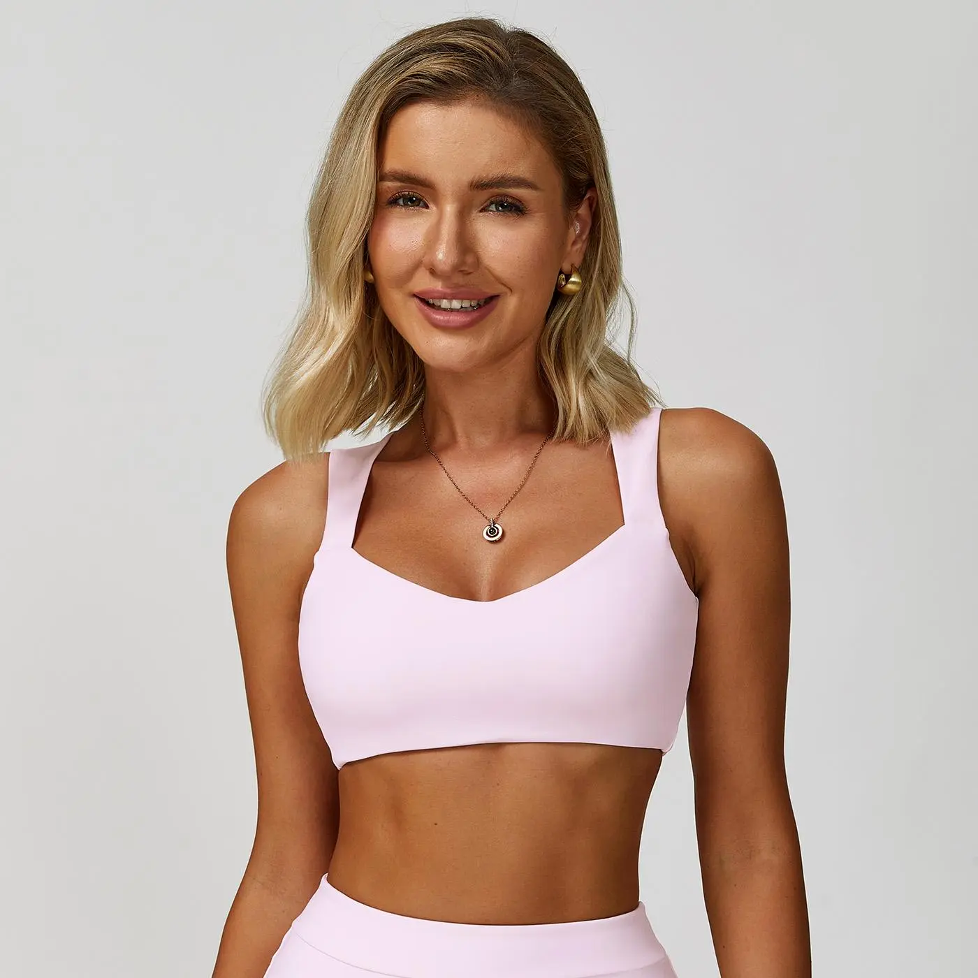 Libin Women's Solid Polyamide Athletic Tank Top - Sleeveless Workout Vest, Breathable Universal Yoga Attire for Gym, Workout Style Fashion