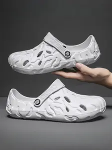 3 Colors+Men's Large Size Clogs Slippers - Comfortable Fabric Upper+Wear-Resistant Outsole+Size 40-49 Men's Range (46-47/48-49 Linked Sizes) Suitable for Daily Streetwear+Home Leisure, Soft & Skin-Friendly+Anti-Slip & Wear-Resistant, Breathable Non Slip
