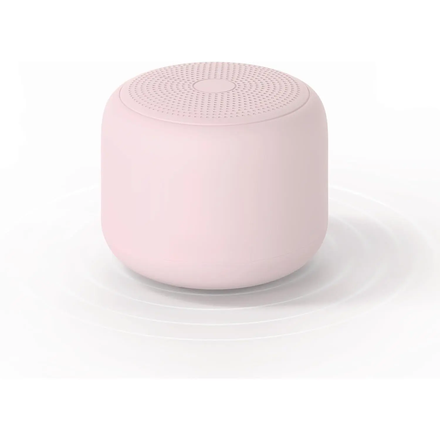 F-ADE02 Round Wireless Bluetooth Speaker - Lightweight Portable Speaker with Bike Strap, Lanyard, IPX5 Water Resistant, 20H Playtime, Rechargeable Battery, Built-in Microphone, Loud Stereo Sound, Stable Connection, Pink
