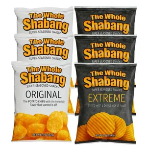 The Whole Shabang Chips Variety Pack of 6 – Mixed Flavors | Original & Extreme, 1.5oz Super-Seasoned Snack Bags