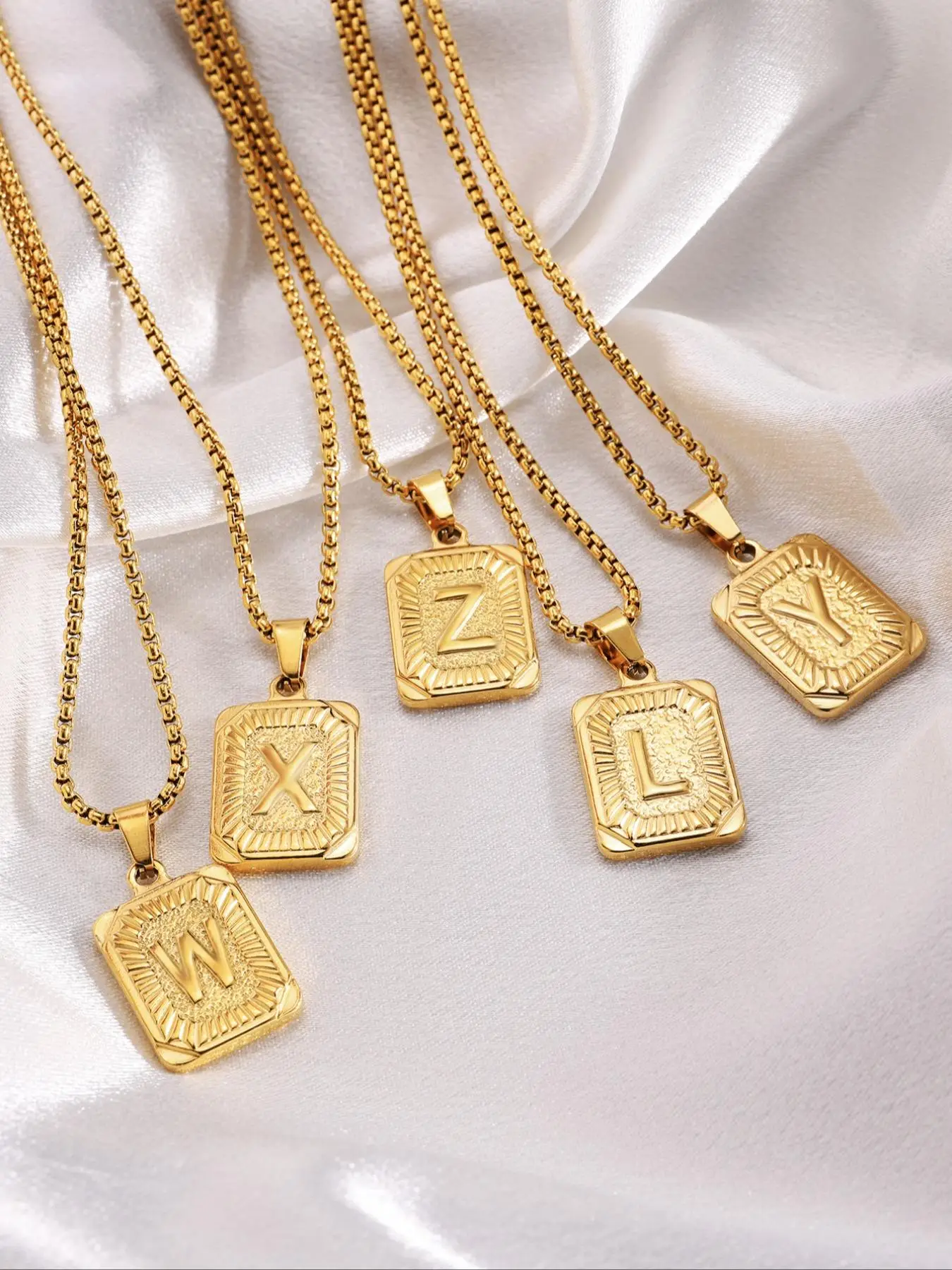 Unisex Appeal Street Trend 26 Letter Design Pendant Necklace, Summer 2025 All-match Pendant Necklace, Fall Trendy Jewelry As Birthday Gift for Friends