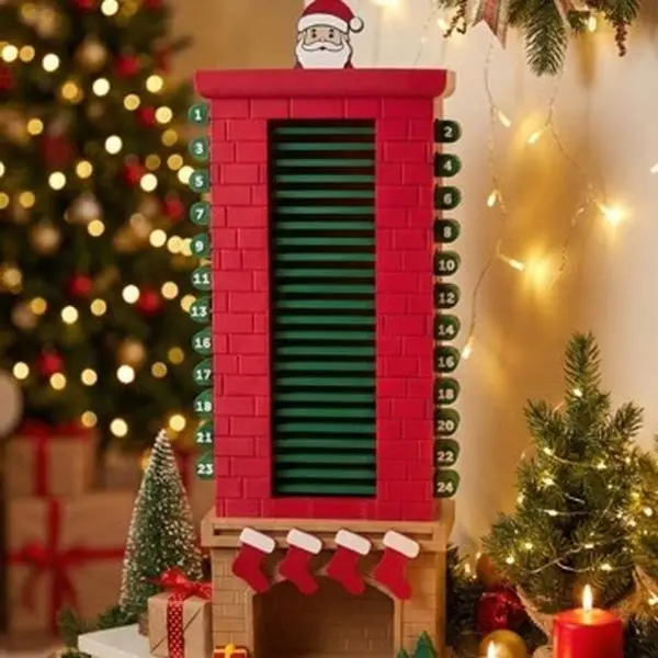 Santa’s Fireplace Christmas Countdown – Holiday Advent Calendar