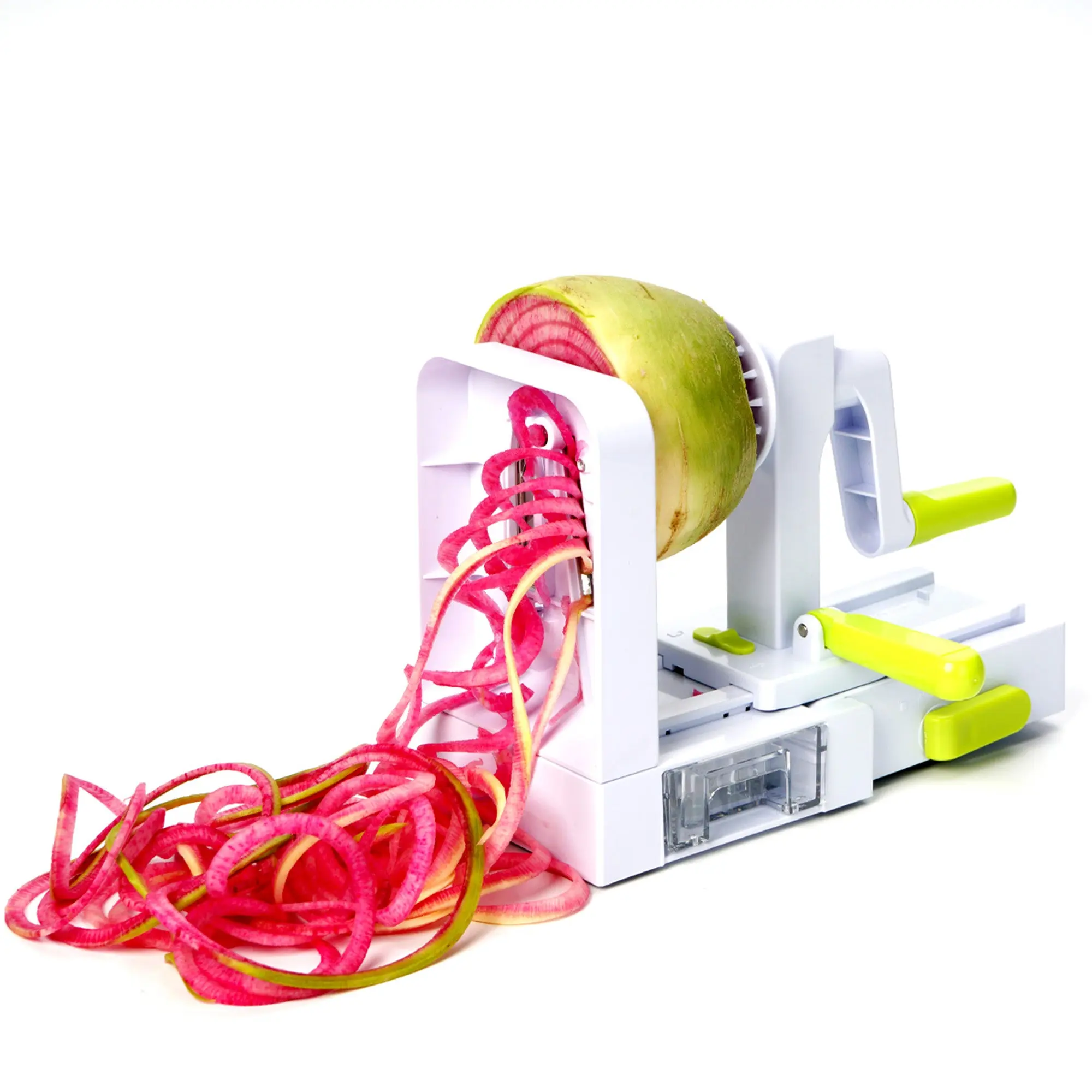 Foldable 5-Blade Spiralizer Set for Easy and Space Foldable 5-Blade Spiralizer Set for Easy and Space